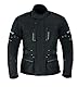 RAXUS Motorradjacke für Herren, für den Winter, wasserdicht, CE-zertifiziert, Schwarz , 4X-Large