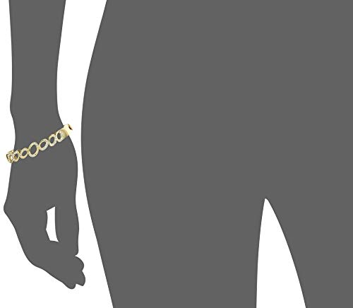 24 Kt & Silver Plated 5 Petal Flowers Cuff Bracelet