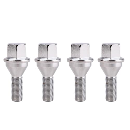 Tornillos llanta compatible con Jeep Renegade 2012-2016 pernos rueda M12X1.25 plateados 28mm