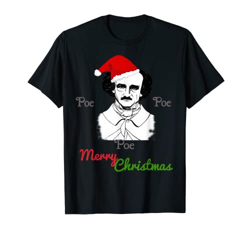 Edgar Allan Poe - Camiseta divertida de Navidad Camiseta