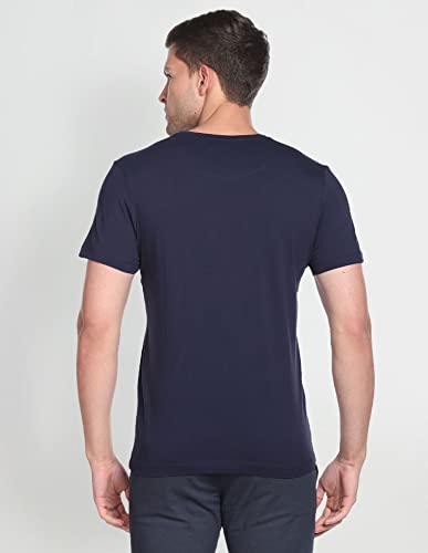 Image of Arrow Sport Men Regular fit CottonShort Sleeves Single Jersey Cotton T-Shirt