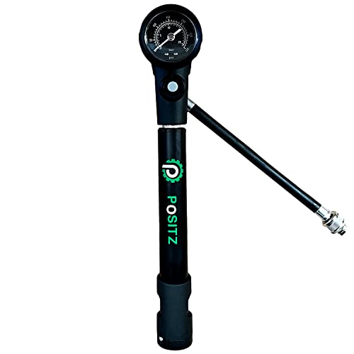 300 PSI Hand Pump For ATV/UTV/Motorcycle Suspension Forks – 9” Length