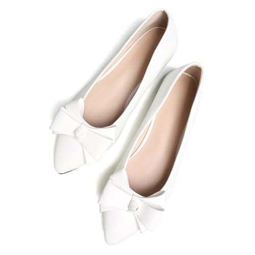 Image of SAILING LU Women's Bow-Knot Pointed Toe Ballet Flats