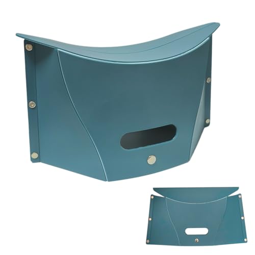 Folding Portable Camping Stool Ultralight Folding Stool for Outdoor, Hiking, Backpacking Compact Design Waterproof Outdoor Stool, Durable PP Material, Easy to Carry & Store(Blue)