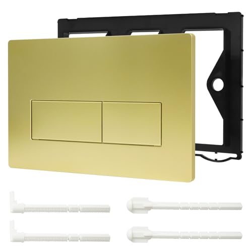 Plaque de commande wc suspendu, plaque de déclenchement wcà double chasse d’eau, compatible avec GEBERIT SIGMA01 UP300/320, 115.770.11.5, (Or)