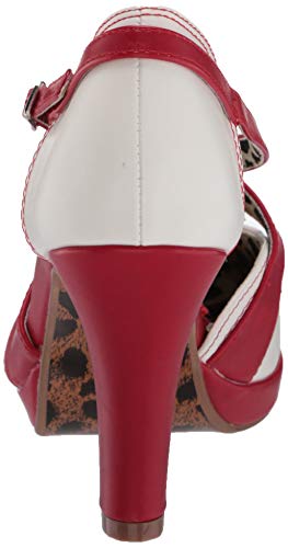 Bettie Page BP401-ANGIE Pump, red, 6 M US3