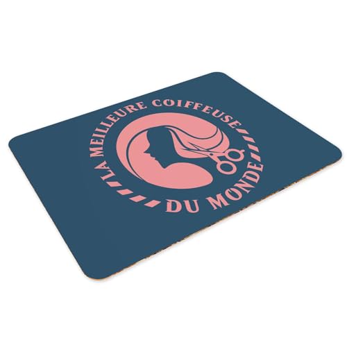 Sets de table en liège bleu anti-tache grand format pour table propre - 3