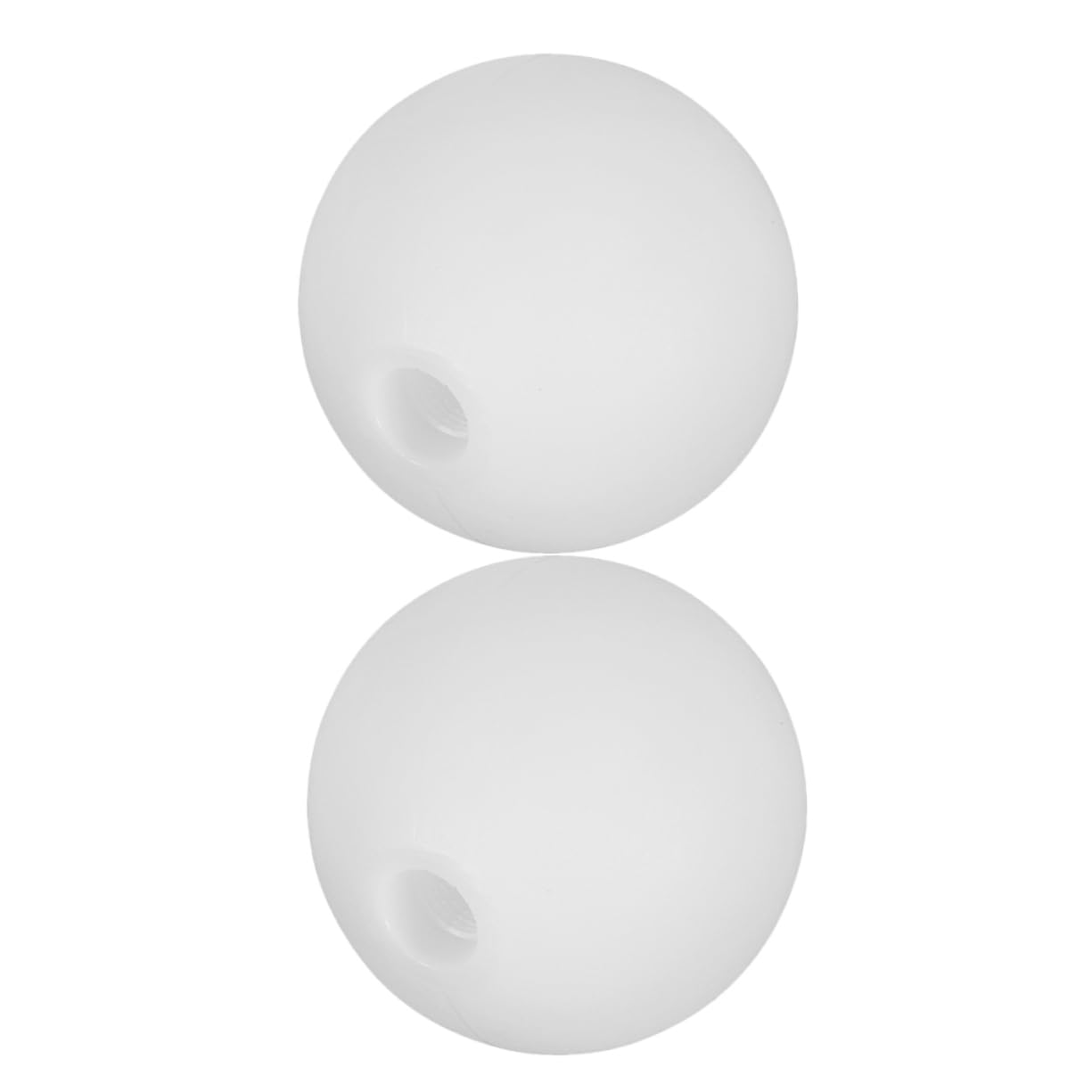 HOMOCONO 2pcs White Acrylic Round Globe Lamp Shades with Easy Installation and Deformation Resistance, Replacement Covers for Ceiling and Table Lamps in Living Rooms and Bedrooms