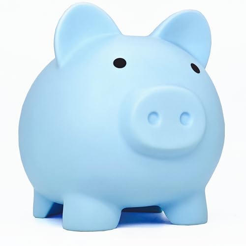 Piggy Bank for Sbrvaniy Piggy Coin Banks for Boys and Girls My First Unbreakable Plastic Money Bank S/M/L Size Decoration Savings Christmas, Easter, Birthday Gift