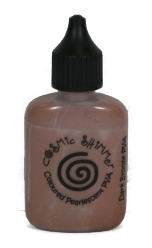 Cosmic Shimmer Dark Bronze PVA Coloured Pearlescent Glue, 30ml