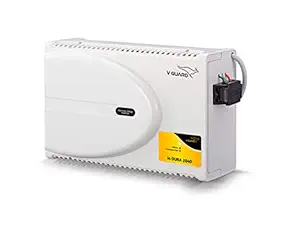 V-Guard i4 Dura 2040 Stabilizer for 1.5 ton Inverter AC | Intelligent Time Delay System | Energy Efficient Design | Convenient LED Indicator | 3 Year Warranty | White (Working Range 160-280 VAC)