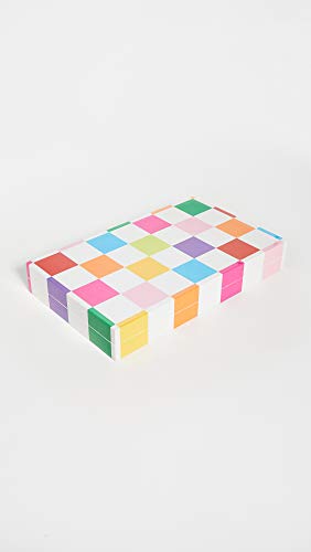 Juego de mesa Jonathan Adler Rainbow Checkerboard Backgammon Set miniatura 3