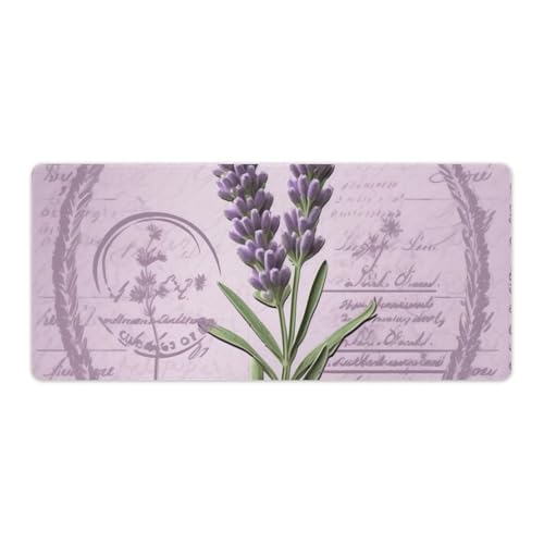 Tapis de bureau antidérapant 40 x 90 cm pour éviter les glissements de clavier et souris