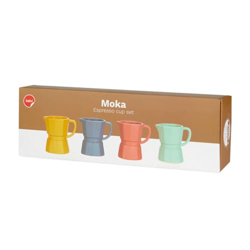 Miniatura 2 de Balvi Set Tazas Espresso Moka Color Multicolor Set De Tazas Tamaño Espresso Con Un Colorido Diseño A