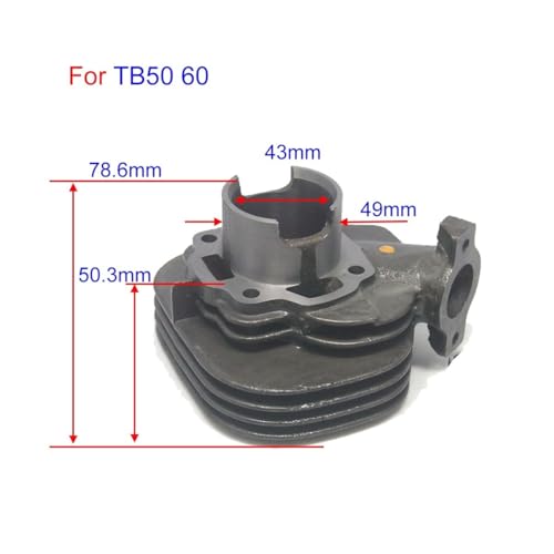 Kit cylindre D1E41QMB TB60 60cc avec segment de piston 43mm et pochette de joints moteur scooter