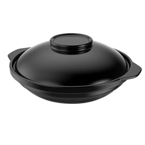 Cacerola Olla de guiso cazuela cerámica 68 oz, resistente a altas temperaturas, utensilios cocina con tapa(88oz)