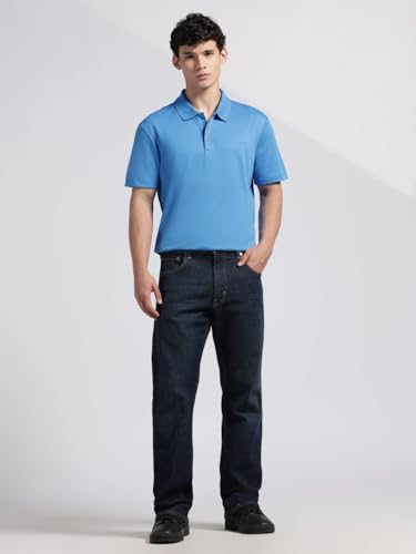 Image of Solid Regular fit Cotton Polo t-Shirt