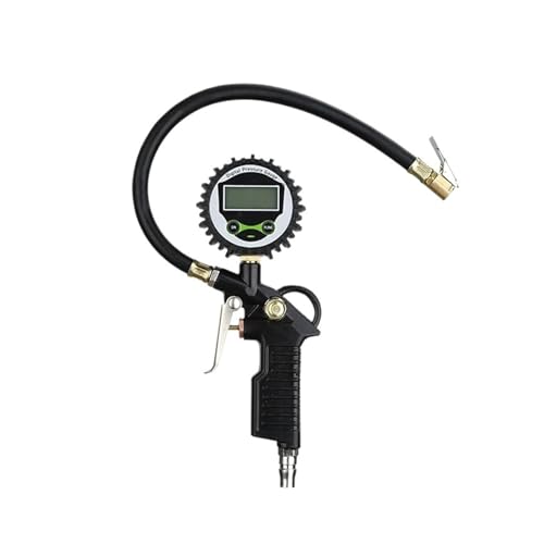 ゲージバックライト付き車両テスター、200 PSI LCDデジタルディスプレイ付きタイヤ空気圧ゲージ、タイヤインフレータ