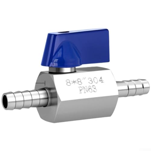 Válvula de bola hidráulica de doble pagoda de acero inoxidable 304 para tuberías de agua y para mangueras, diseñada para una mayor resistencia a la presión y funcionalidad fiable de encendido/apagado