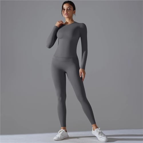 Top activo y leggings elásticos transpirables contra la sudoración 2