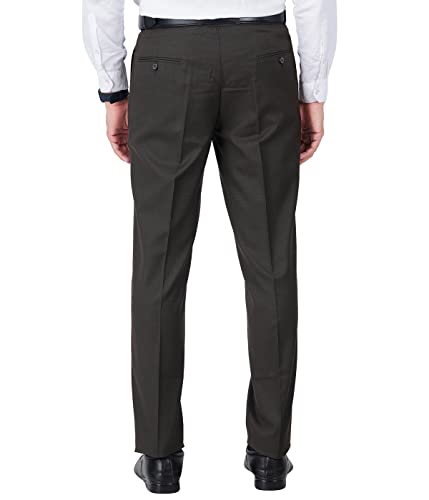 Image of Mc Henry Men's Regular Fit Wrinkle Free Stretchable Formal Trousers for Men