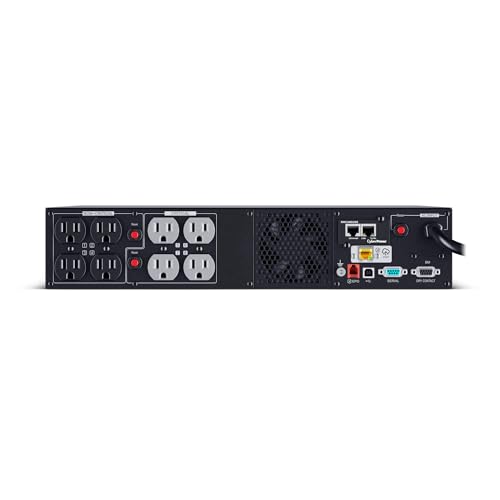 Image of CyberPower PR1500RT2UCN Smart App Sinewave UPS Battery Backup and Surge Protector, 1500VA /1500W, 8 Outlets, 2U Rack /Tower, Pre-Installed RMCARD205, Built-in Cloud Monitoring, UL Certified