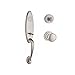 Baldwin SCCHEXROUTRR150 Reserve Single Cylinder Handleset Chesapeake x Round with Traditional Round Rose in Satin Nickel Finish