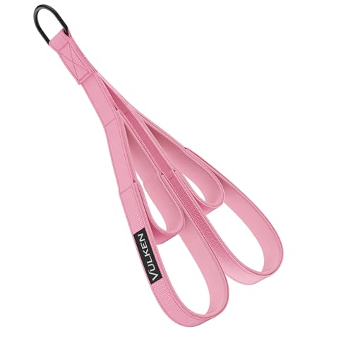 Vulken Trizepsseil Kabelbefestigung 61 cm & 43 cm Zwei Längen Eingebaut in einem Zugseil Trizeps-Verlängerungsgurte Fitnessgeräte Home Workout Griffe für Widerstandsbänder Pink Vulken Trizepsseil Kabelbefestigung 61 cm & 43 cm Zwei Längen Eingebaut in einem Zugseil Trizeps-Verlängerungsgurte Fitnessgeräte Home Workout Griffe für Widerstandsbänder Pink