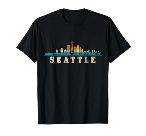 Seattle Skyline Washington Vintage Pride T-Shirt