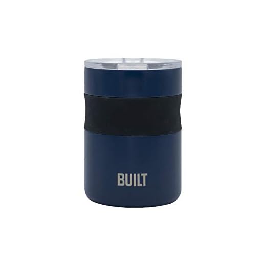 BUILT 12 Ounce Double Wall Stainless Steel Desk Mug