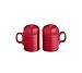 Fiesta® Salt & Pepper Rangetop Set – Durable Ceramic, Lead-Free, Dishwasher/Microwave/Oven Safe – Made in USA Dinnerware - Scarlet