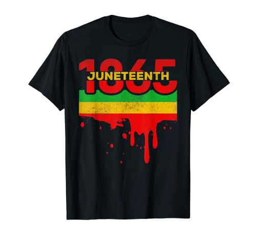 Juneteenth 1865 Outfit Party Queen Negro Afroamericano Camiseta