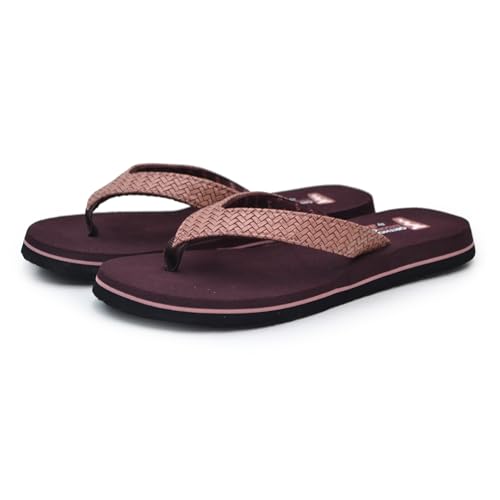 Image of Aaina Women's Brown /Peach Eva Flat Ortho+360