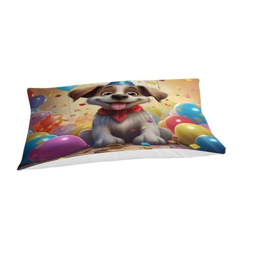 Funda nórdica infantil de perro y globos 3D para transformar su dormitorio en un espacio alegre 6