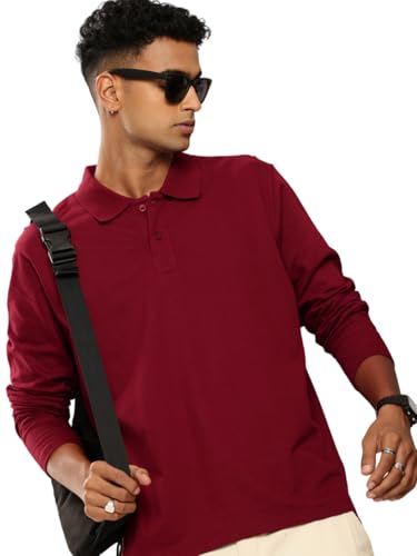 Image of Dillinger Men Oversized Long Sleeve Polo Tshirt