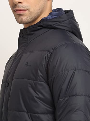 Image of Cantabil Navy-Blue Winter Wear Jacket Full Sleeve for Men l Jacket for Men l Winter Wear Jacket for Men (MJKT00021-NAVY)
