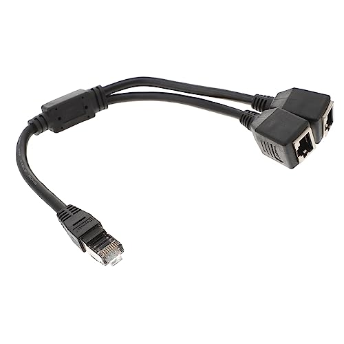 Gadpiparty Multi-Device Ethernet Access 1pc Splitter Cable 1 Male to 2 Female Extends Network to Different Rooms
