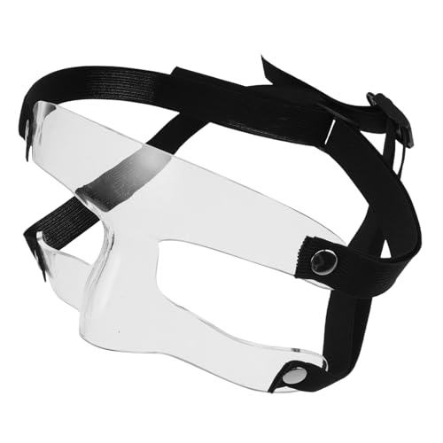 Milisten Nose Guard Mask for Soccer Basketball Adjustable Sports Face Guard for Men Women Durable Protection Comfortable Breathing Clear Design for Athletic Activities