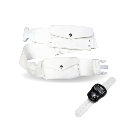 Generic Belt of Hajj/Umrah ihram for Men-Unstiched And Free Size Adjustable Belt,White- with Tasbeeh-Perfect for Hajj and Umrah