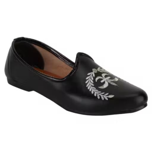 Punjabi Jutti for Men, Ethnic Slip-On Shoes with Embroidery-picture-43