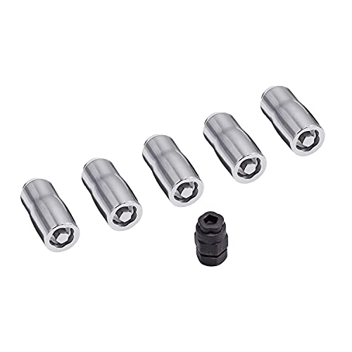 Image of Rugged Ridge 16715.31 Wheel Lock Nut Set, 5 Nuts With Key, Chrome, M14-1.5