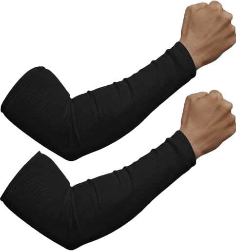 Cotton Sports Arm Sleeves for Men & Women | Sweat Absorbing & Breathable Arm Support | Lightweight Stretchable Sleeves for Cricket, Gym, Running, Cycling & Workout-image-19