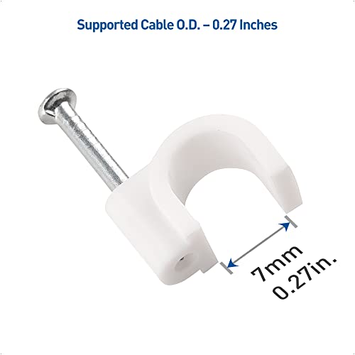 Cable Ethernet Cat6 50 ft con Clips 200 unidades miniatura 6