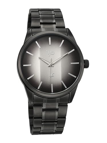Image of Fastrack Vyb Drift with Quartz Analog Grey Dial Grey Stainless Steel Strap Watch for Men - FV30041QM02W