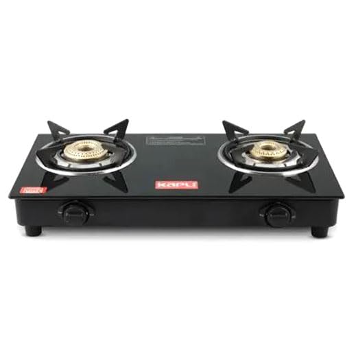 KAPLI Premium 2 Burner Manual Glass Gas Stove Sleek & Compact High Efficiency Burner for LPG-image-9