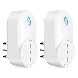 Presa Smart WiFi, Maxcio Presa Intelligente WiFi Italiana 16A, Energia Monitor, Compatibile con Alexa e Google Home, Smart Plug WiFi con Maxcio APP Telecomando, Funzione di Condividere (2 Pezzi)