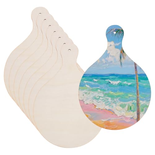 Tablas de Cortar Mini de Madera con Mango, 8 Piezas, para Artesanía DIY, Cocina y Decoración, 23 x 16 cm miniatura 1