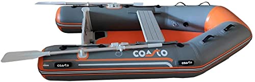COASTO Schlauchboot mit Dropstitch Boden, Dingi, Beiboot, Motorboot, Ruderboot, 230cm Cover
