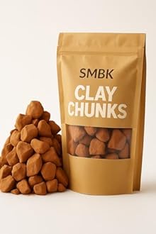 SMBK Red Clay, Edible Clay Chunks, Natural Clay, Organic Clay, Clay Mask, Natural Mud Mask - wt. 3 oz (110gm)