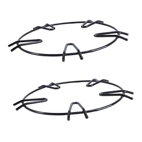 CIYODO 2Pcs Gas Stove Rack for Non Slip Support of Smaller Cookware Pan Holder Stand Stable Bracket for Woks Milk Pans Enamel Pots